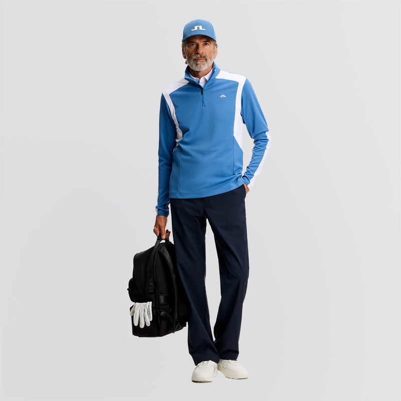 Lukas Quarter Zip Mid Layer Federal Blue