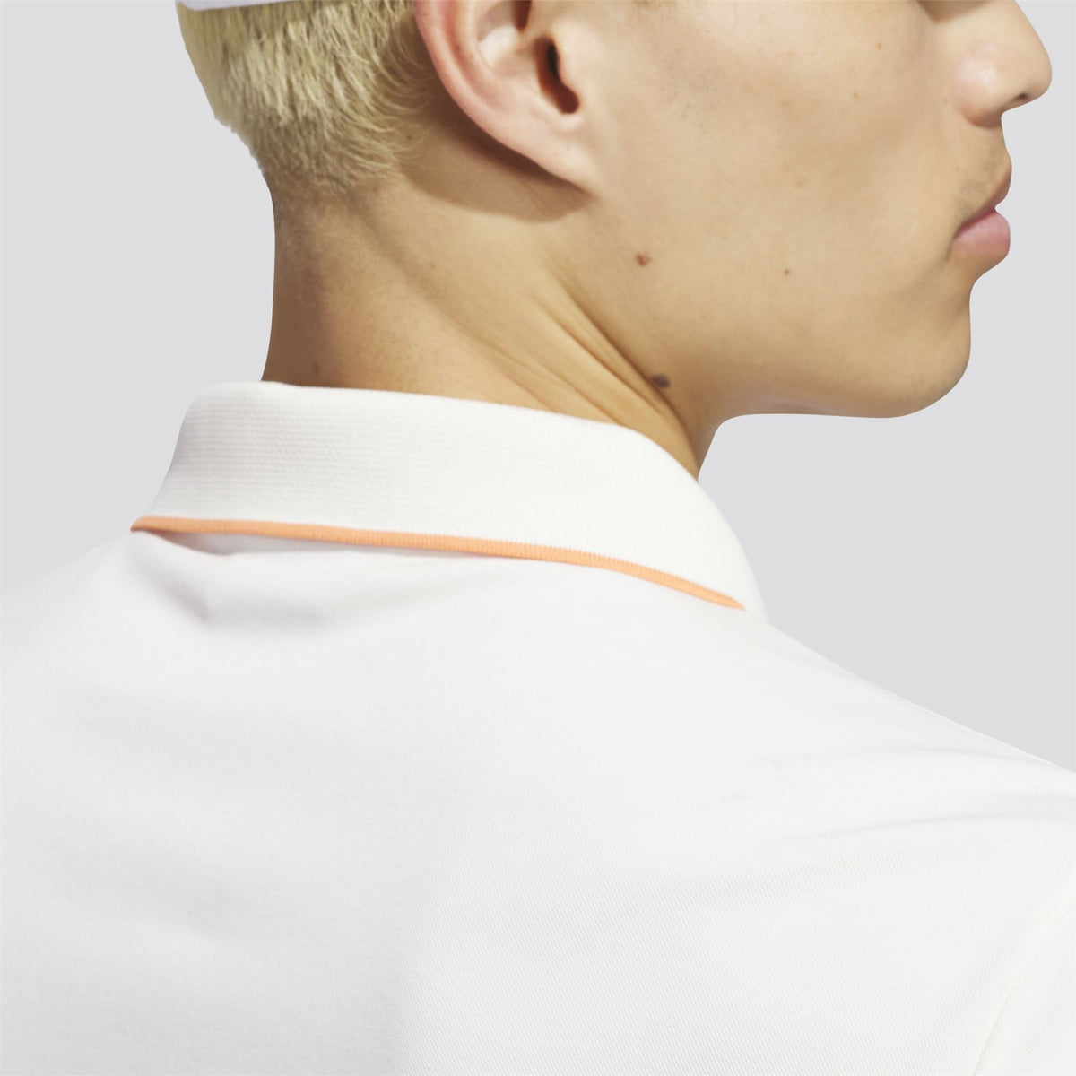 Originals Twistknit Trefoil Polo Chalk White/Dusky Orange
