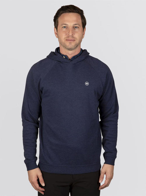 Crown Comfort Knit Hoodie Navy