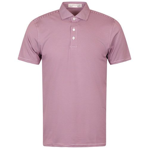 The Perkins Knit Polo Vintage Claret/White - AW24