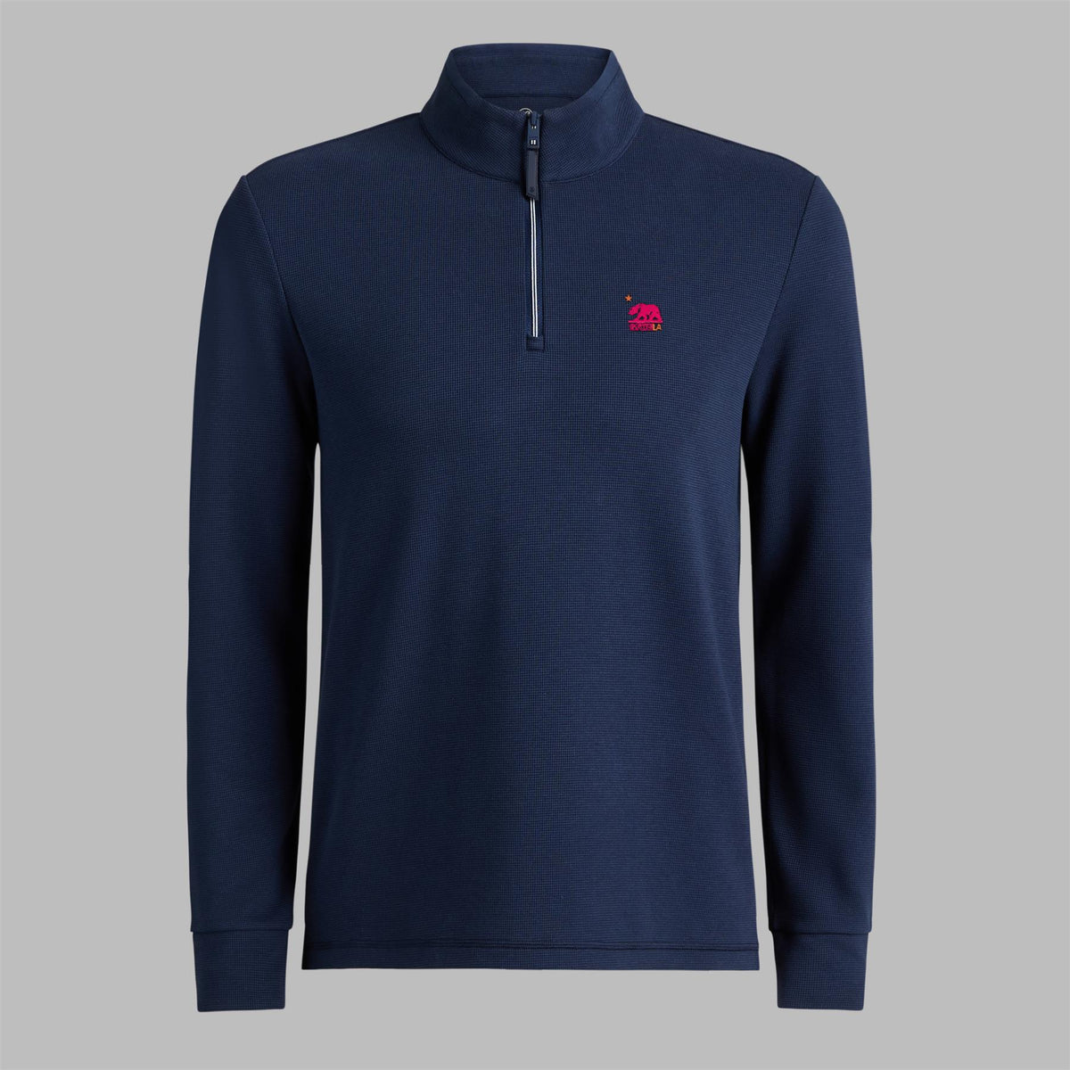 Waffle Knit Quarter Zip Twilight