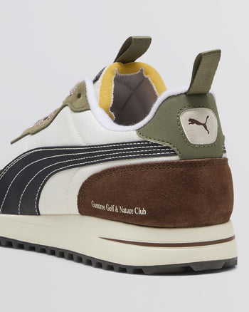 Puma x GGNC Helsinki Golf Shoes Warm White/Flat Dark Gray/Dark Sage