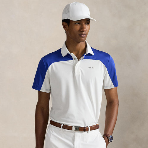 RLX Airtech Pique Polo Ceramic White/Royal Blue