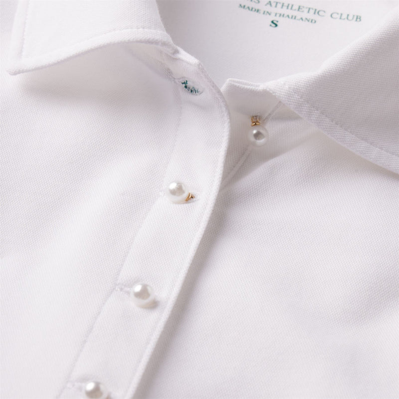 Womens Suki Polo Pearl White