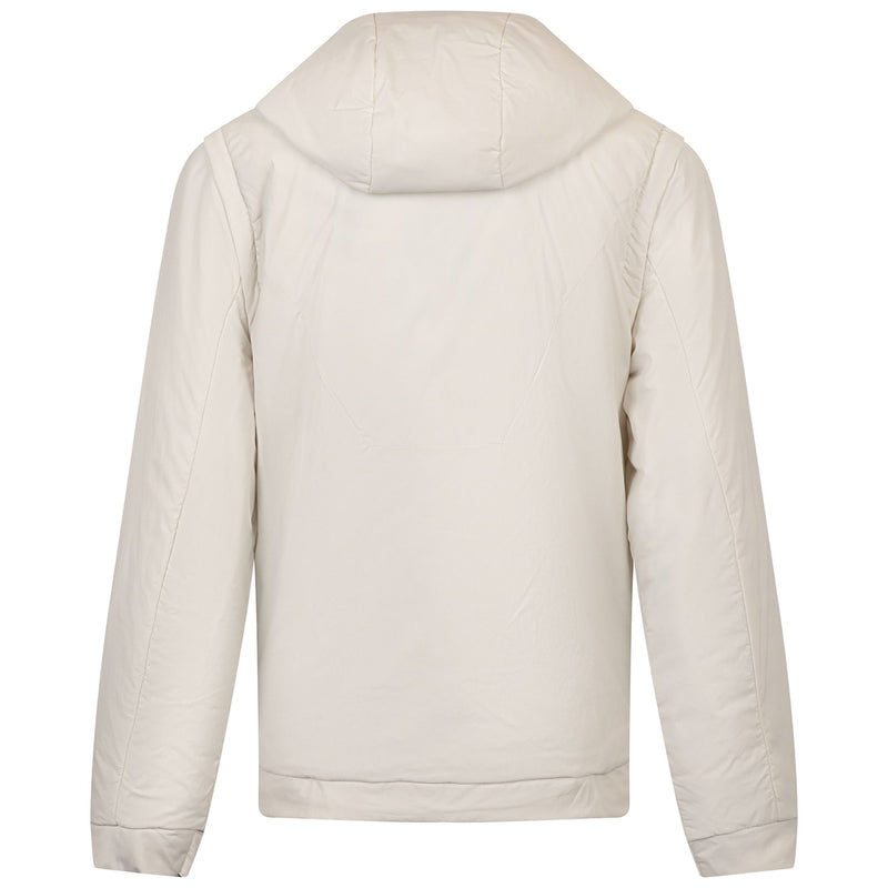 Womens Fait Tout Hooded Jacket Vest Silver Birch