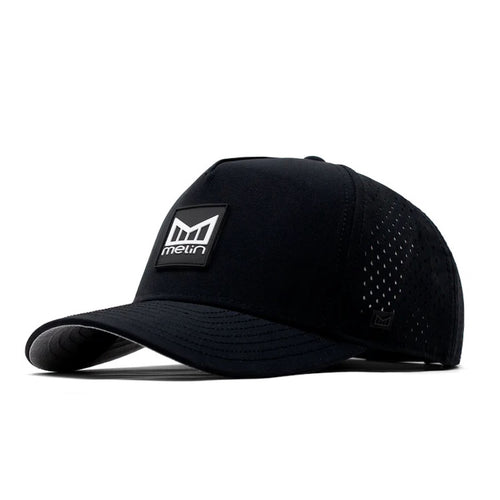 Hydro Odyssey Stacked Cap Black - SS25