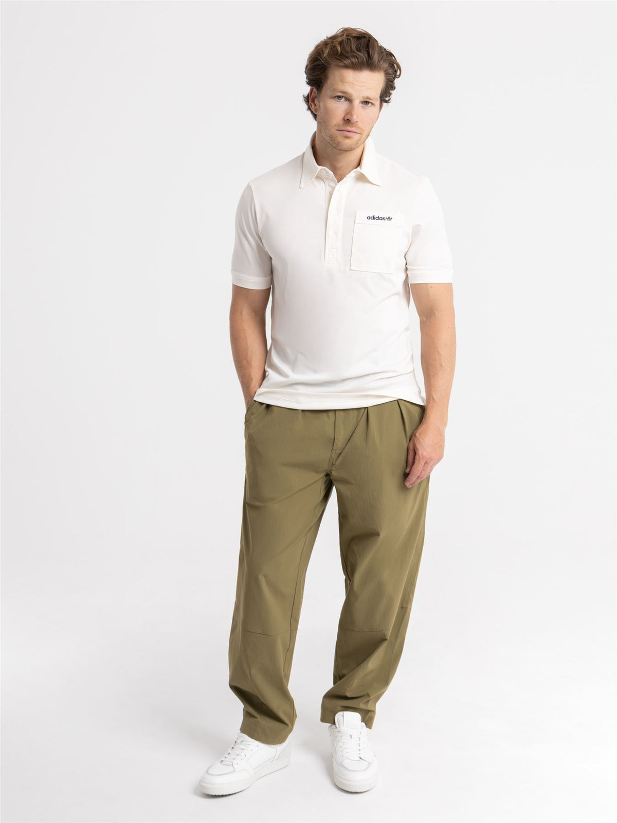 Archive Pocket Polo Chalk White