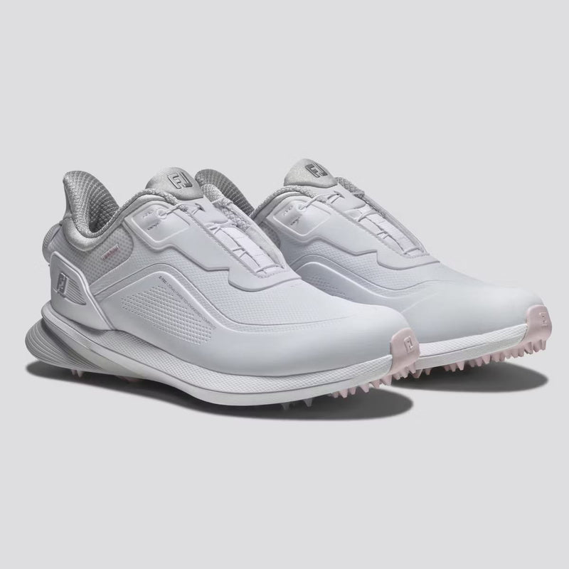 Womens ProSL26 Spikeless Laced Golf Shoes White/Grey