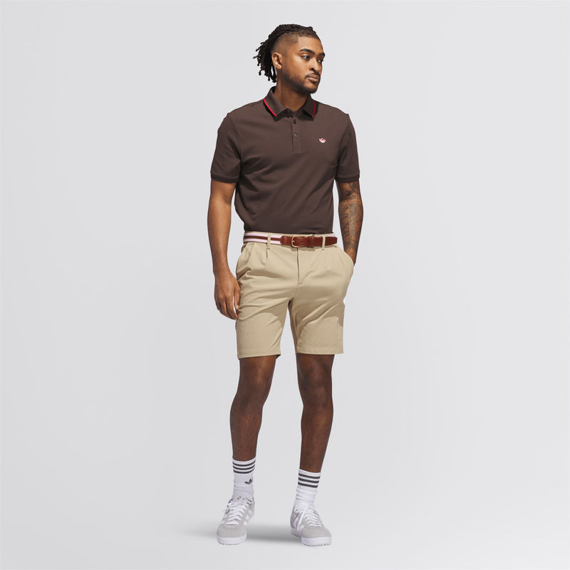 Originals Twistknit Trefoil Polo Dark Brown