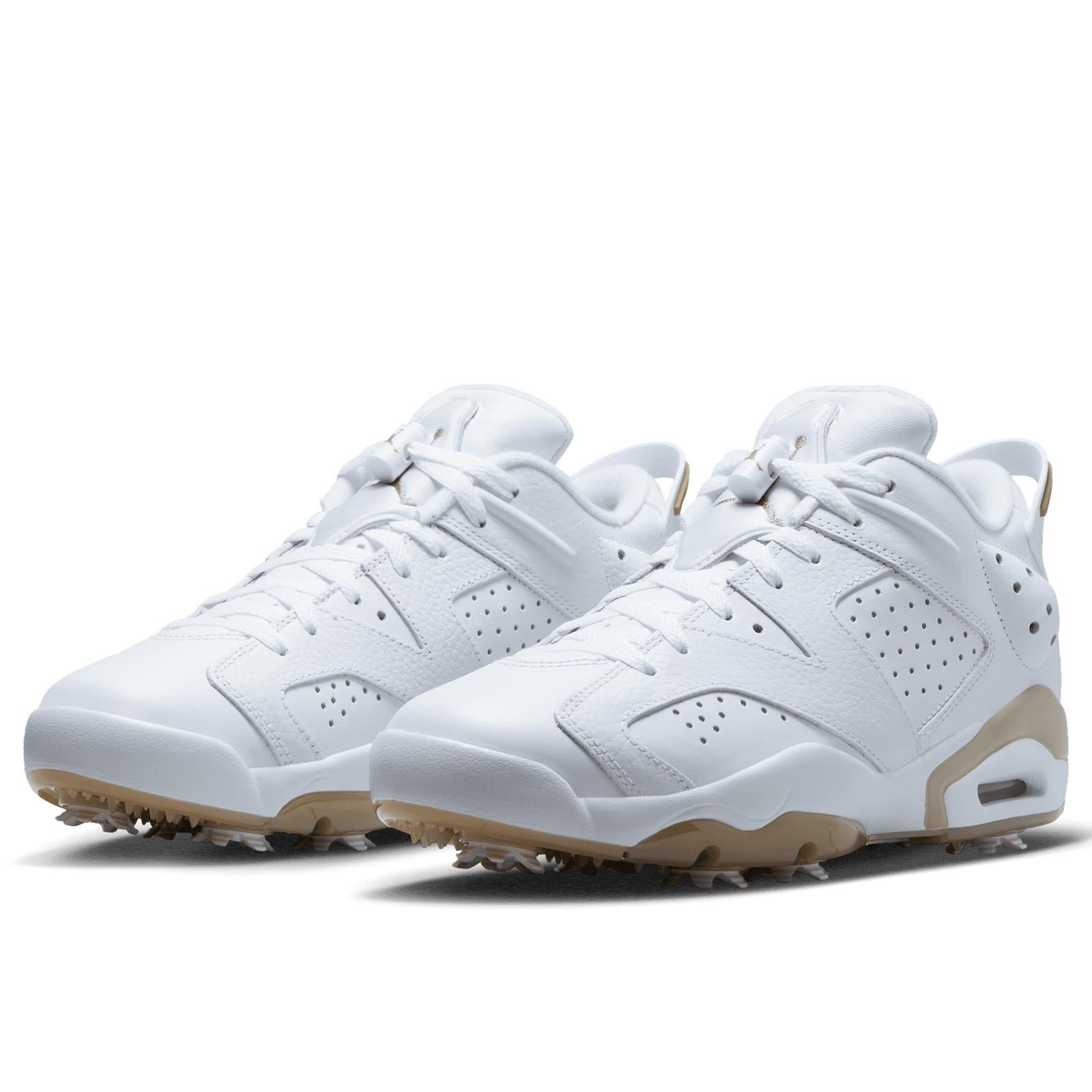 NIKE ☆ Air Jordan 6 Retro Low GOLF White×Khaki Jordan 6 Retro Low Golf White Khaki Men's - DV1376-100 - US