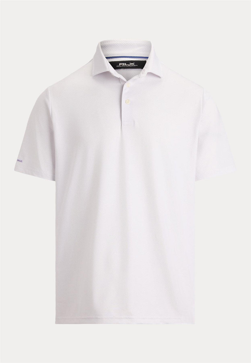 RLX Elevated Printed Jersey Polo Lovely Lilac Fifeshire Geo