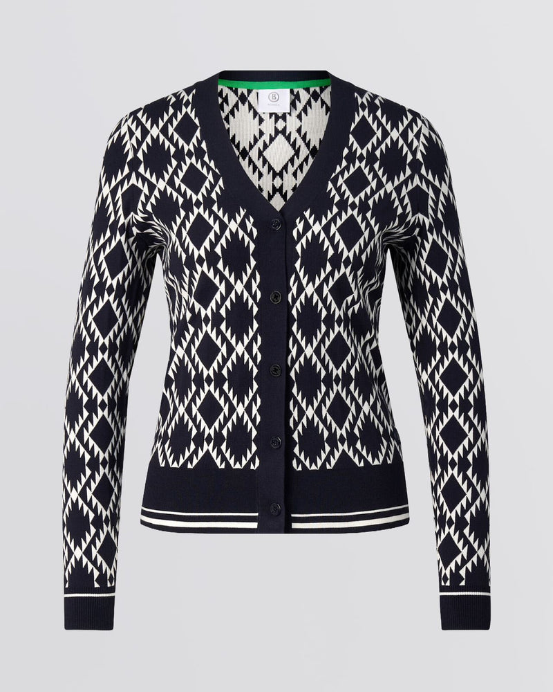 Womens Amber Knit Cardigan Navy