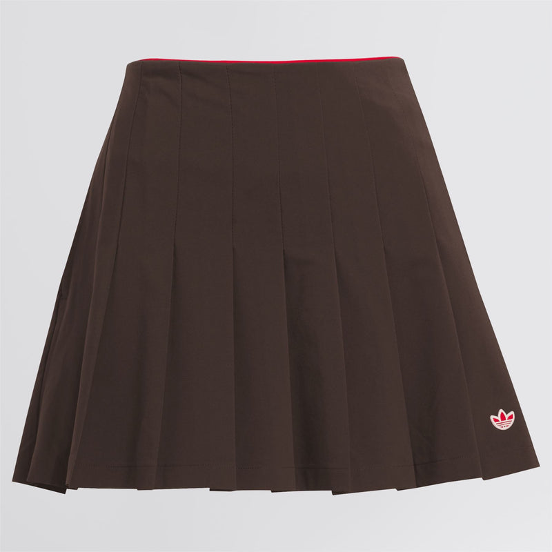 Womens Originals Pleated Skort Dark Brown