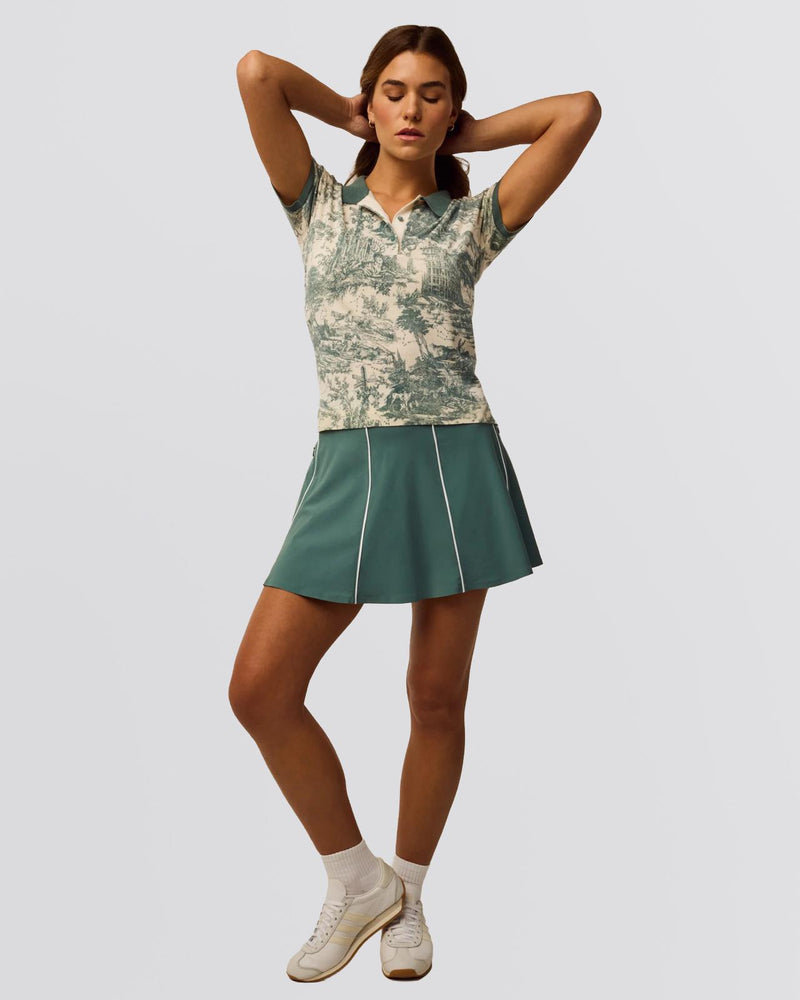 Womens Huntress Toile Sweater Polo Marsh