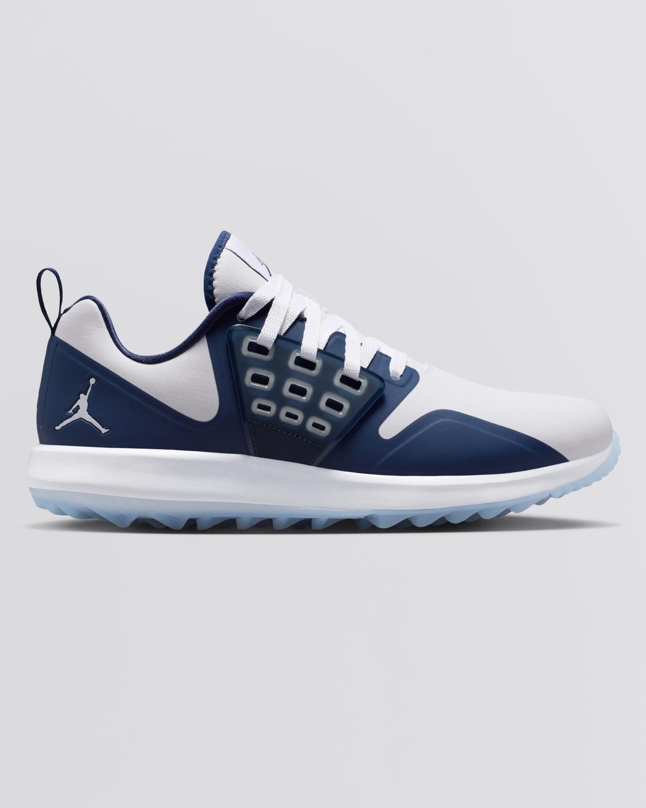 Jordan Grind Spikeless Golf Shoes White/Midnight Navy
