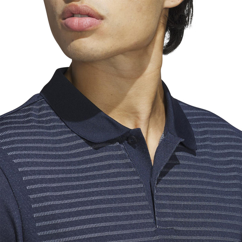 Ultimate365 Tour Seamless Stripe Polo Collegiate Navy