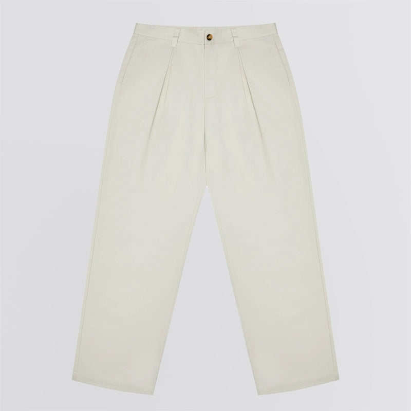 Reverse Pleat Pants Ivory