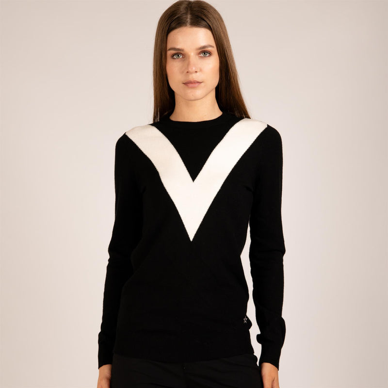 Womens The VIP Sweater Black/White