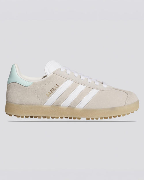 Womens Gazelle Spikeless Golf Shoes Chalk White/Footwear White/Clear Mint