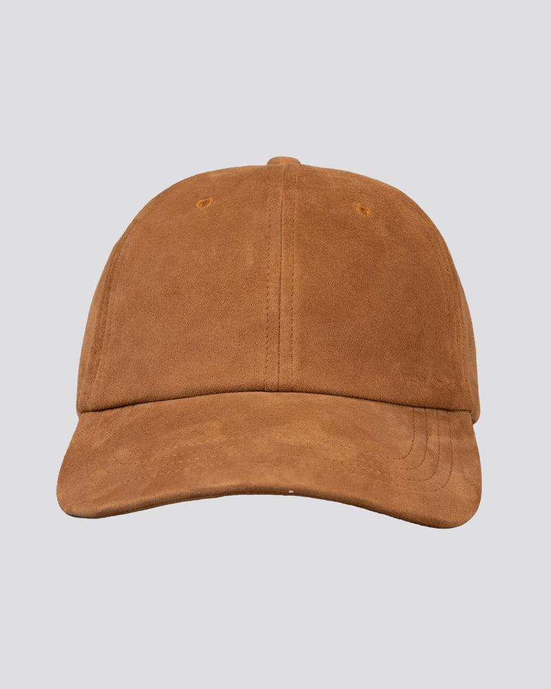 Suede Golf Cap Tan