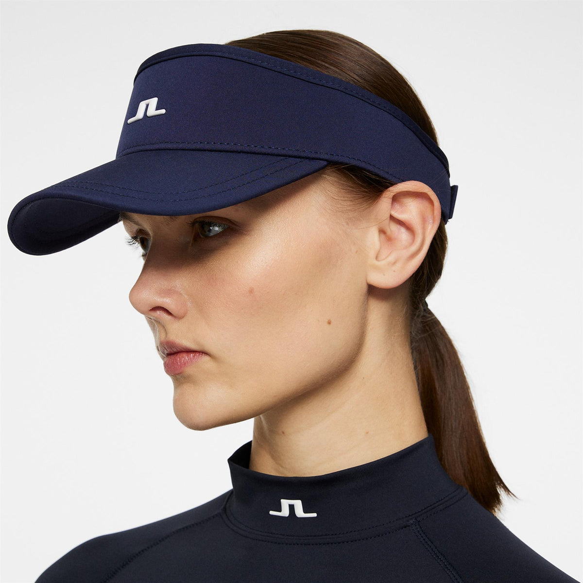 J.Lindeberg Yada Tech Stretch Visor JL Navy | TRENDYGOLF USA