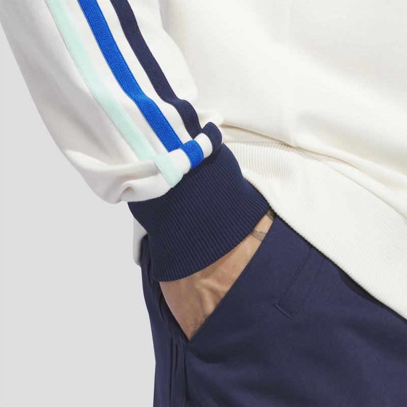 Originals 3-Stripe Quarter Zip Chalk White/Night Indigo