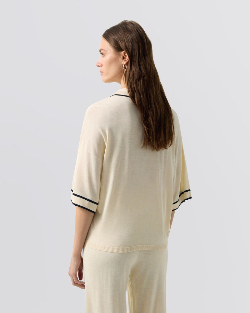 Womens Paris Knit Polo Shirt