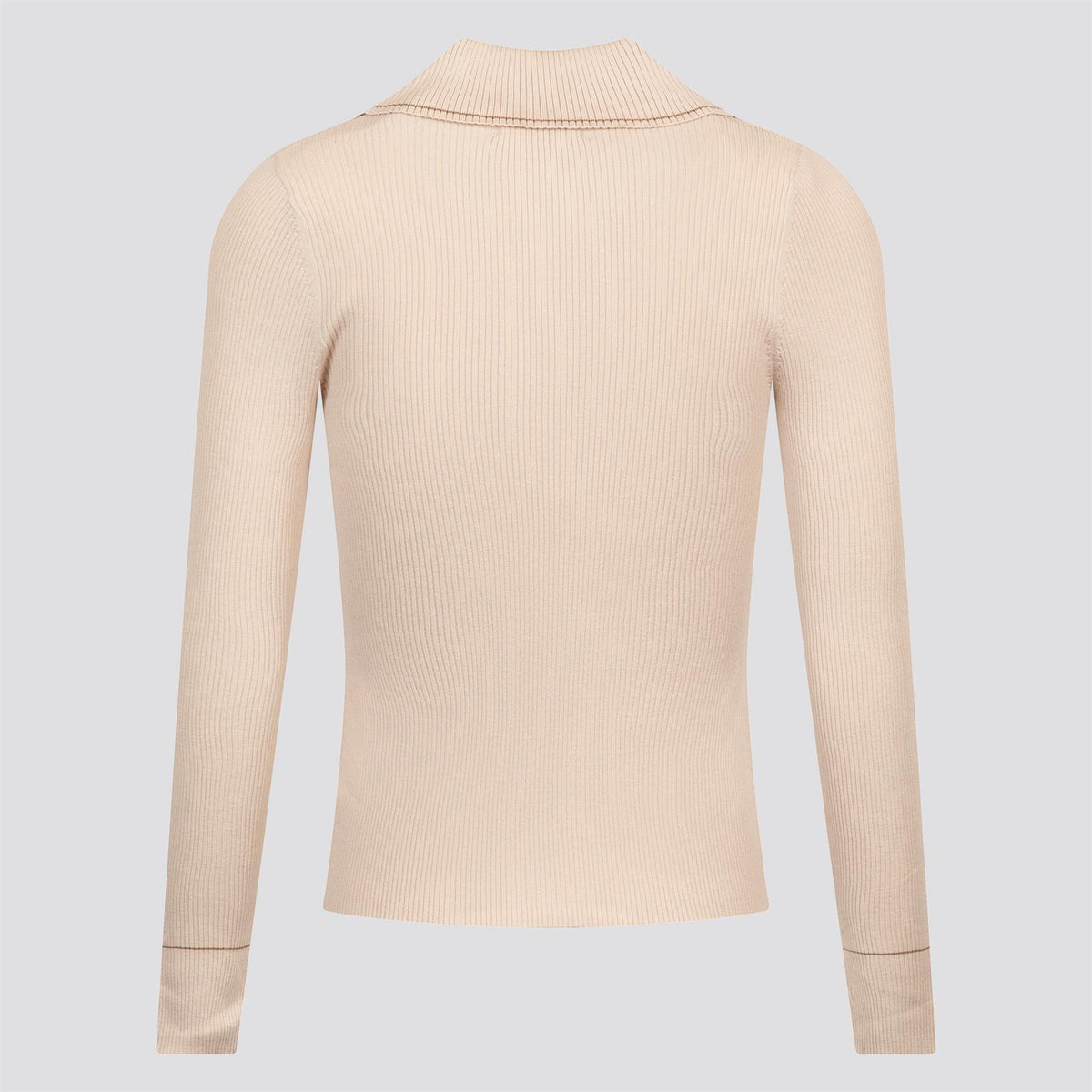 Womens Agatha Knit Polo Dove Grey