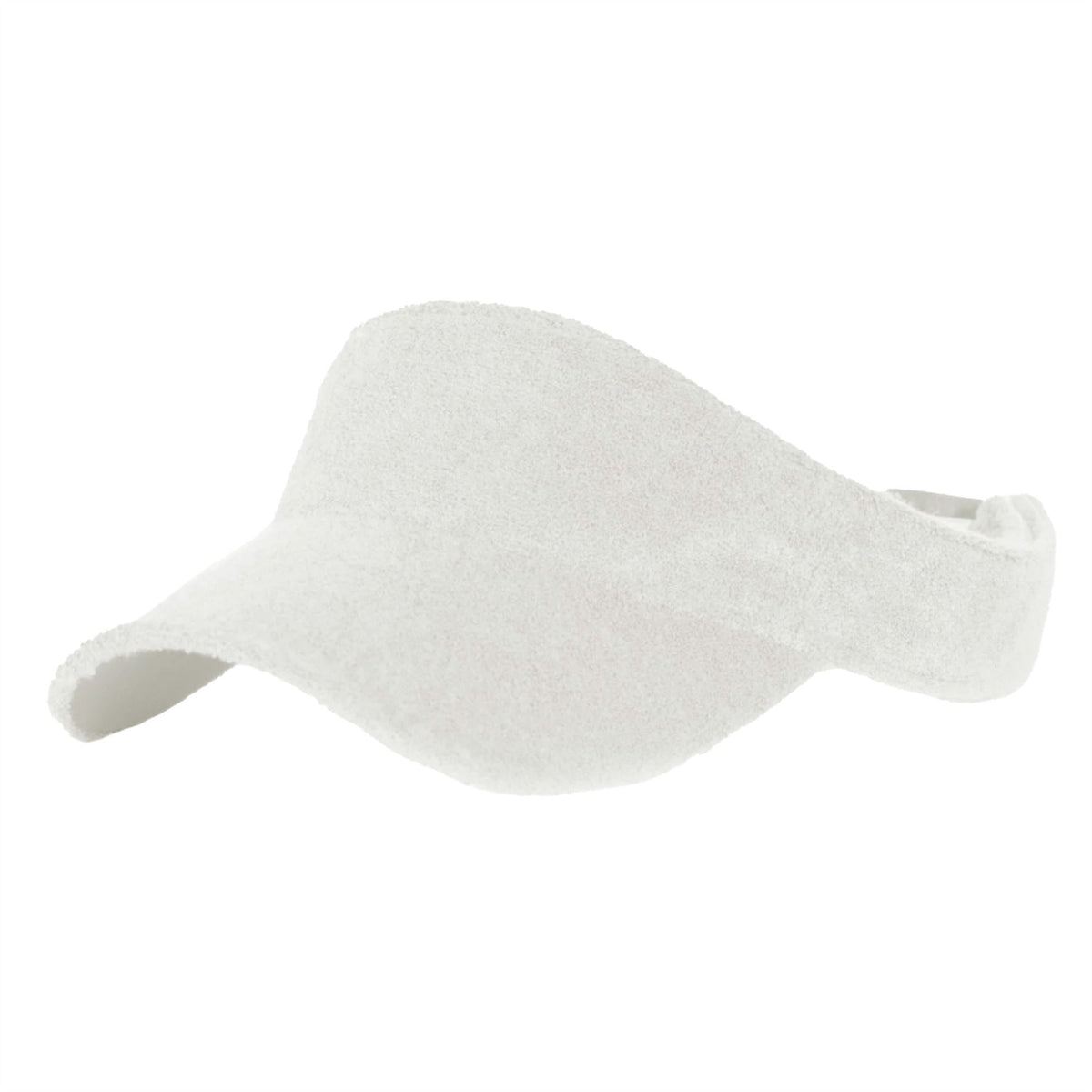 Womens Terry Towel Sport Visor White