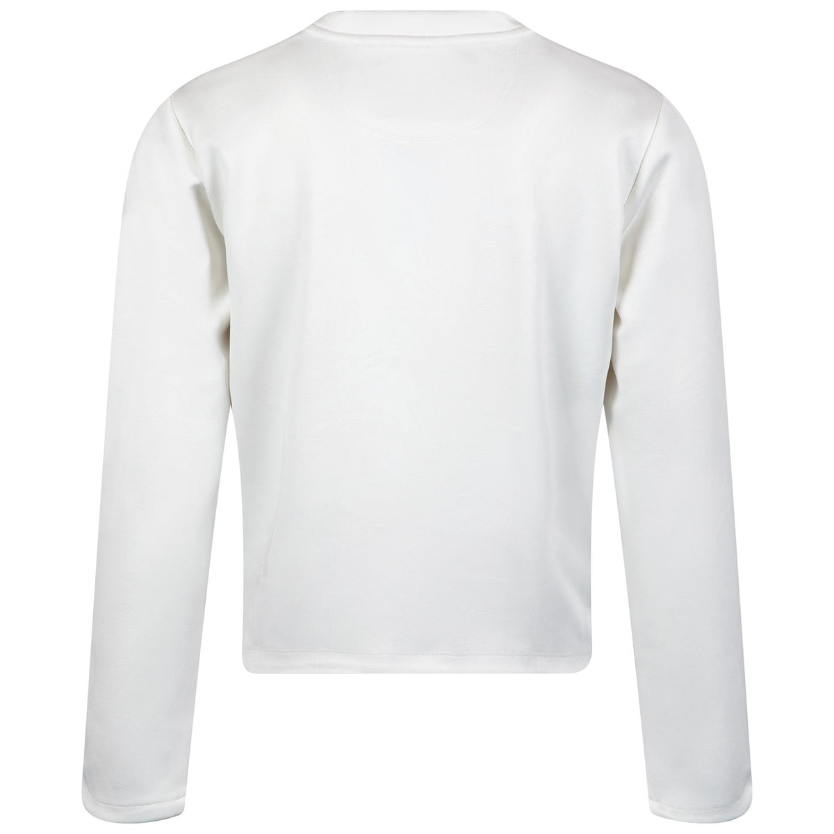 Womens Tulip Crewneck Knit Cream Debossed Crane