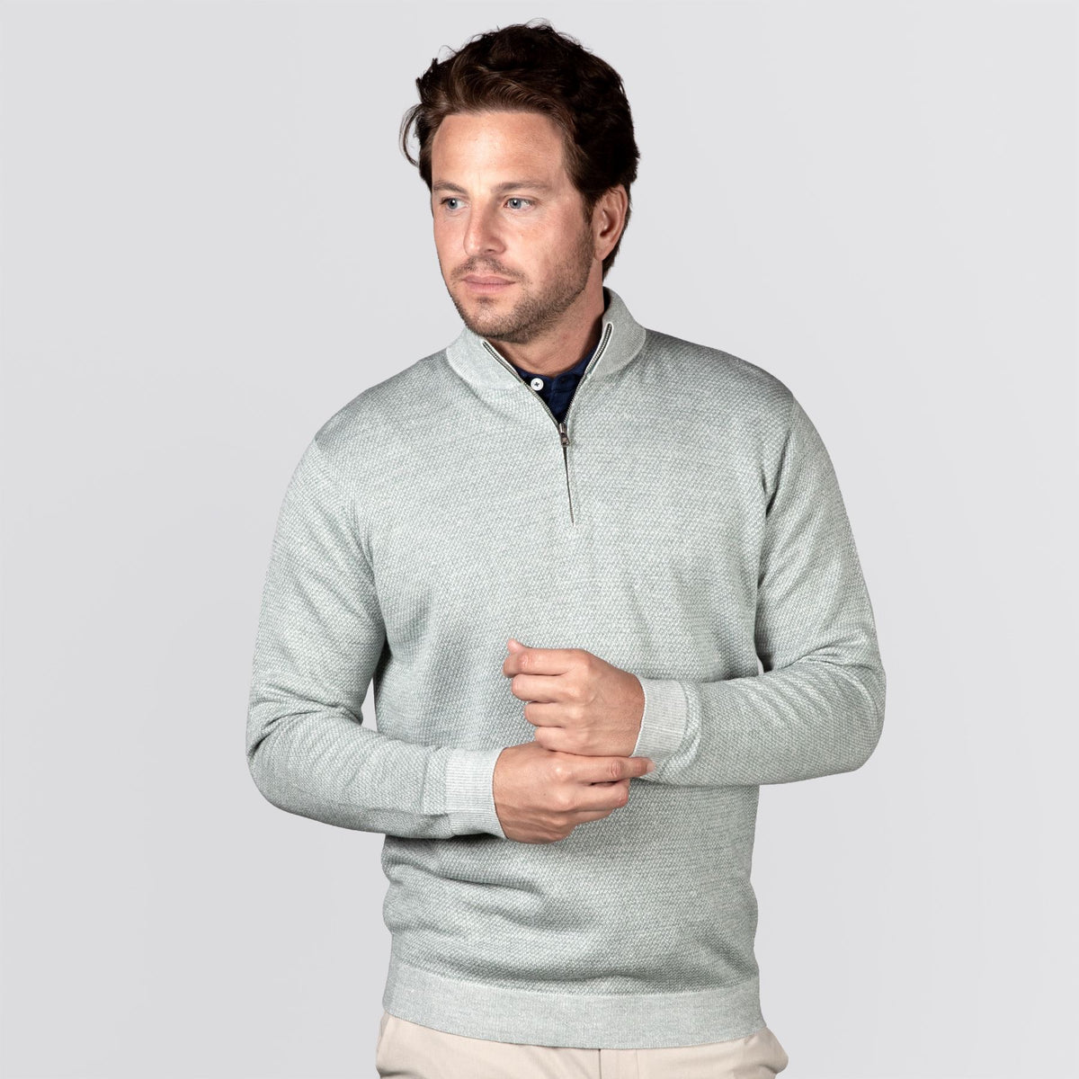 Barlow Quarter-Zip Sweater Willow