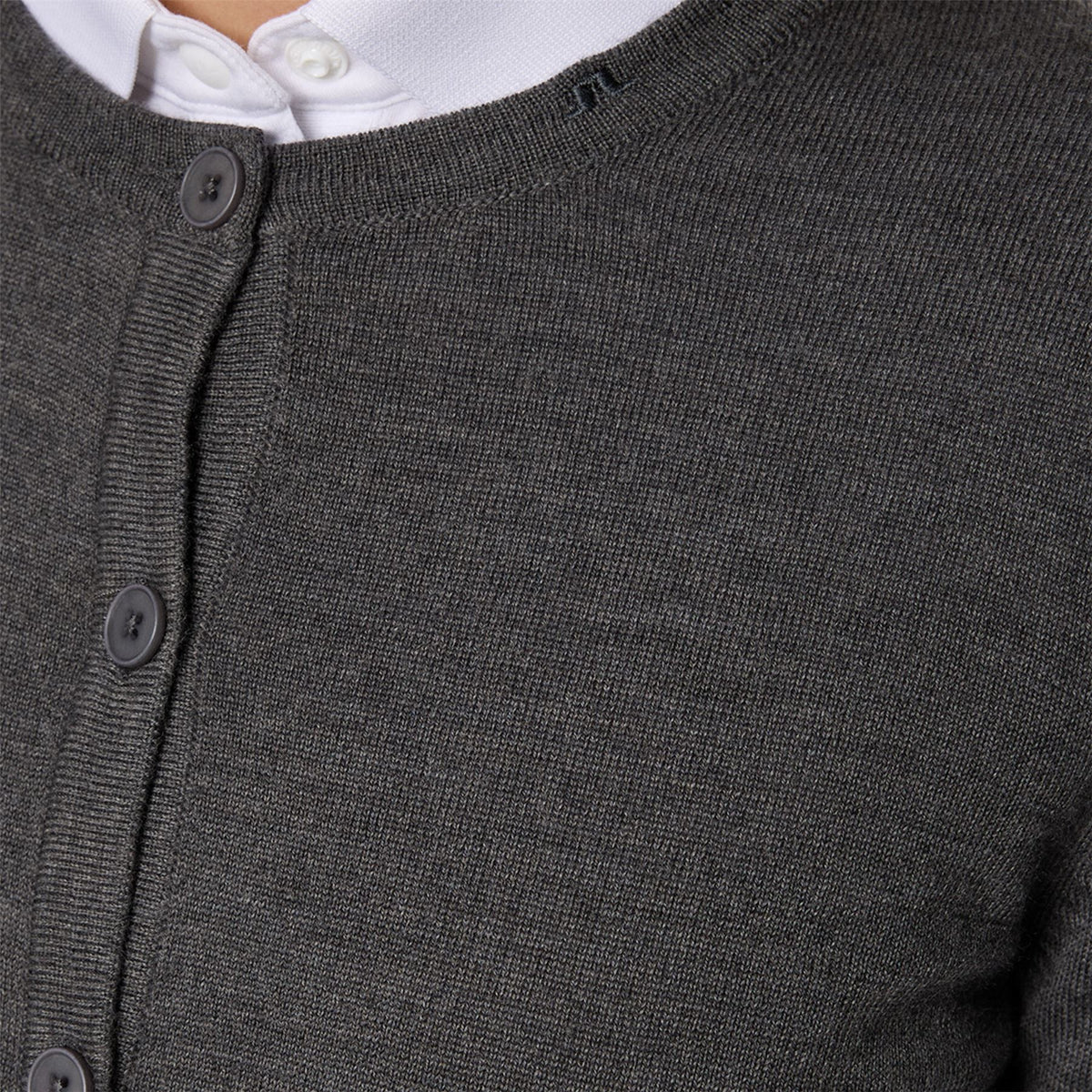Womens Joanna Knitted Cardigan Dark Gray Melange