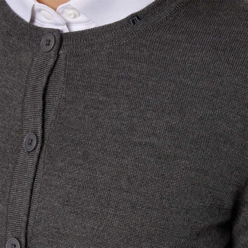 Womens Joanna Knitted Cardigan Dark Gray Melange