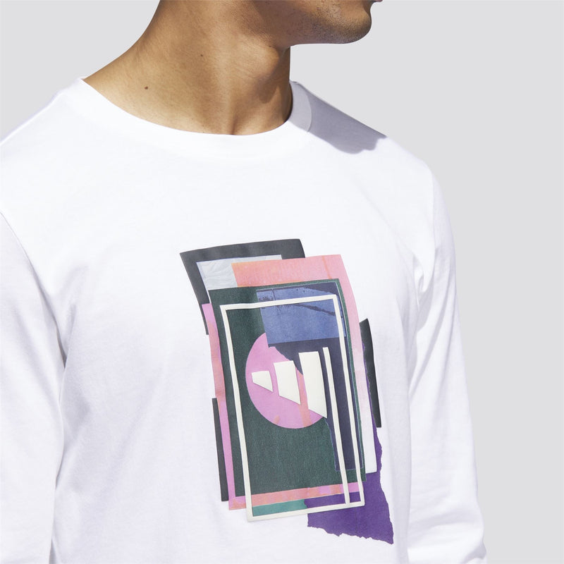 Beyond The Course Graphic LS Tee White