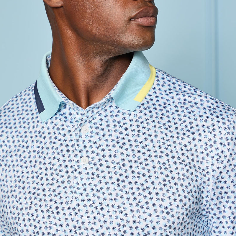 Tripe/G's Tech Jersey Polo Snow/Cenote