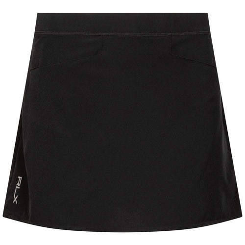 Womens 15 Inch Performance Pleated Skort Polo Black - SS24