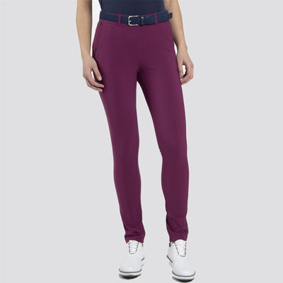 Womens Warm Stretch Treggings Deep Ruby