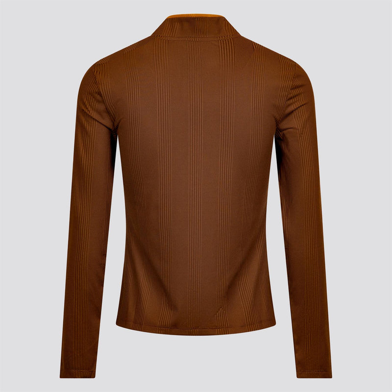 Womens Kelly Mockneck Mid Layer Mahogany