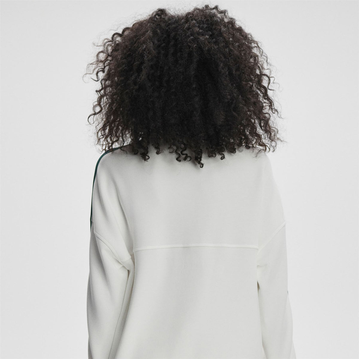 Womens Raymar Half Zip Sweat White/Navy/Forest