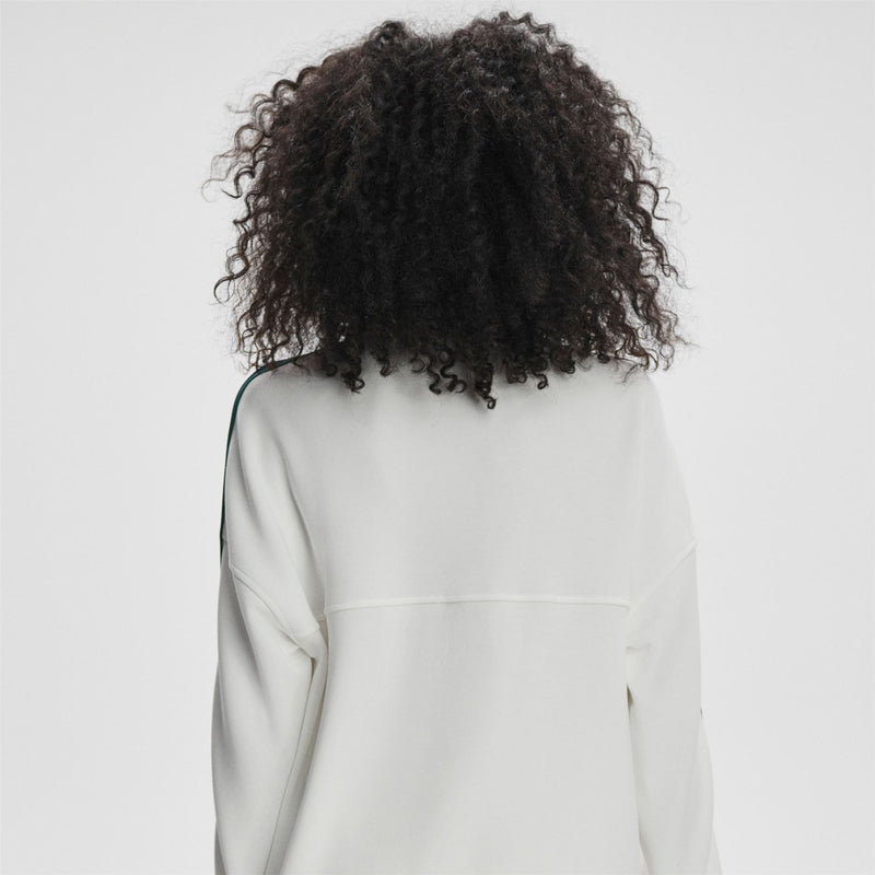 Womens Raymar Half Zip Sweat White/Navy/Forest