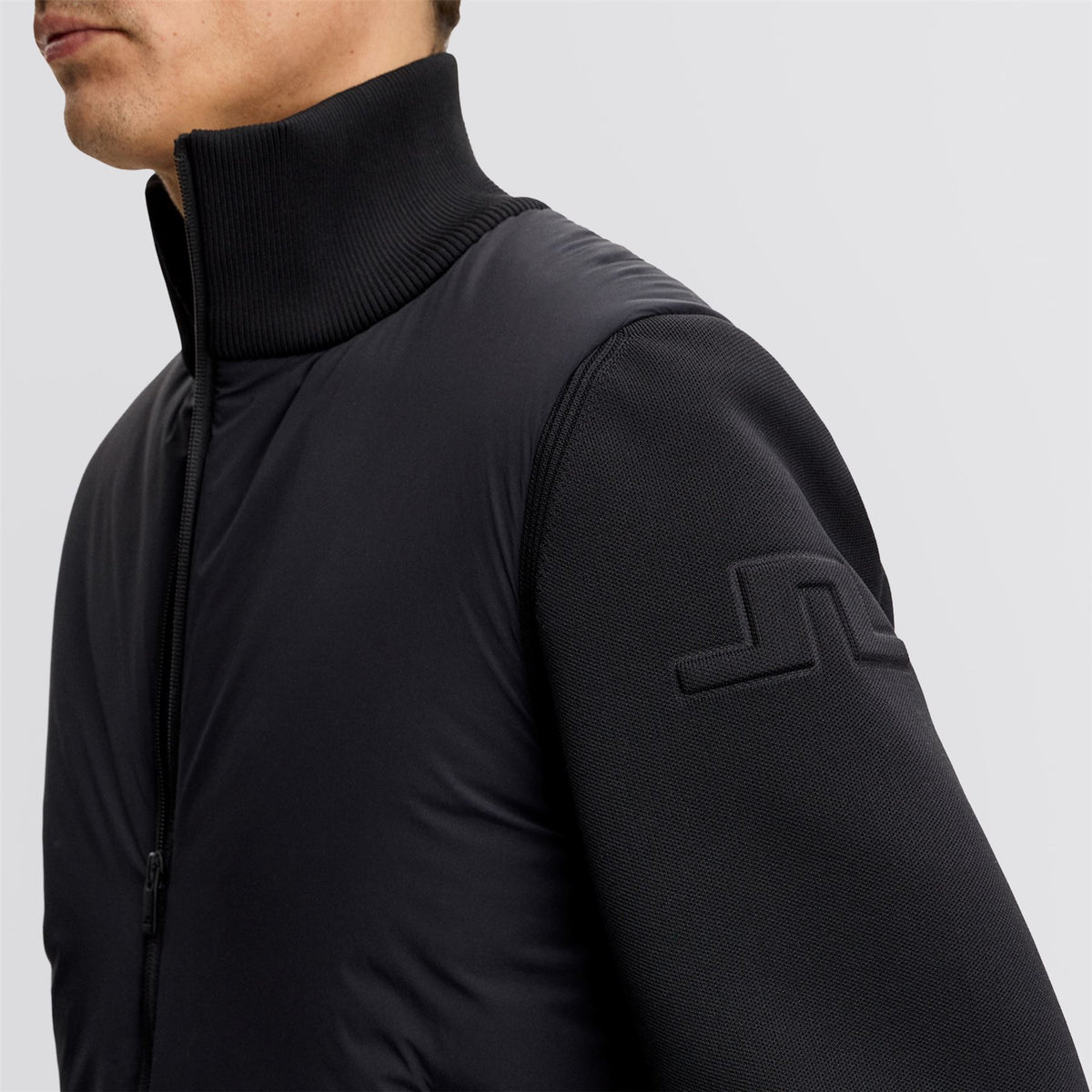 Ebbe Tech Knit Hybrid Jacket Black