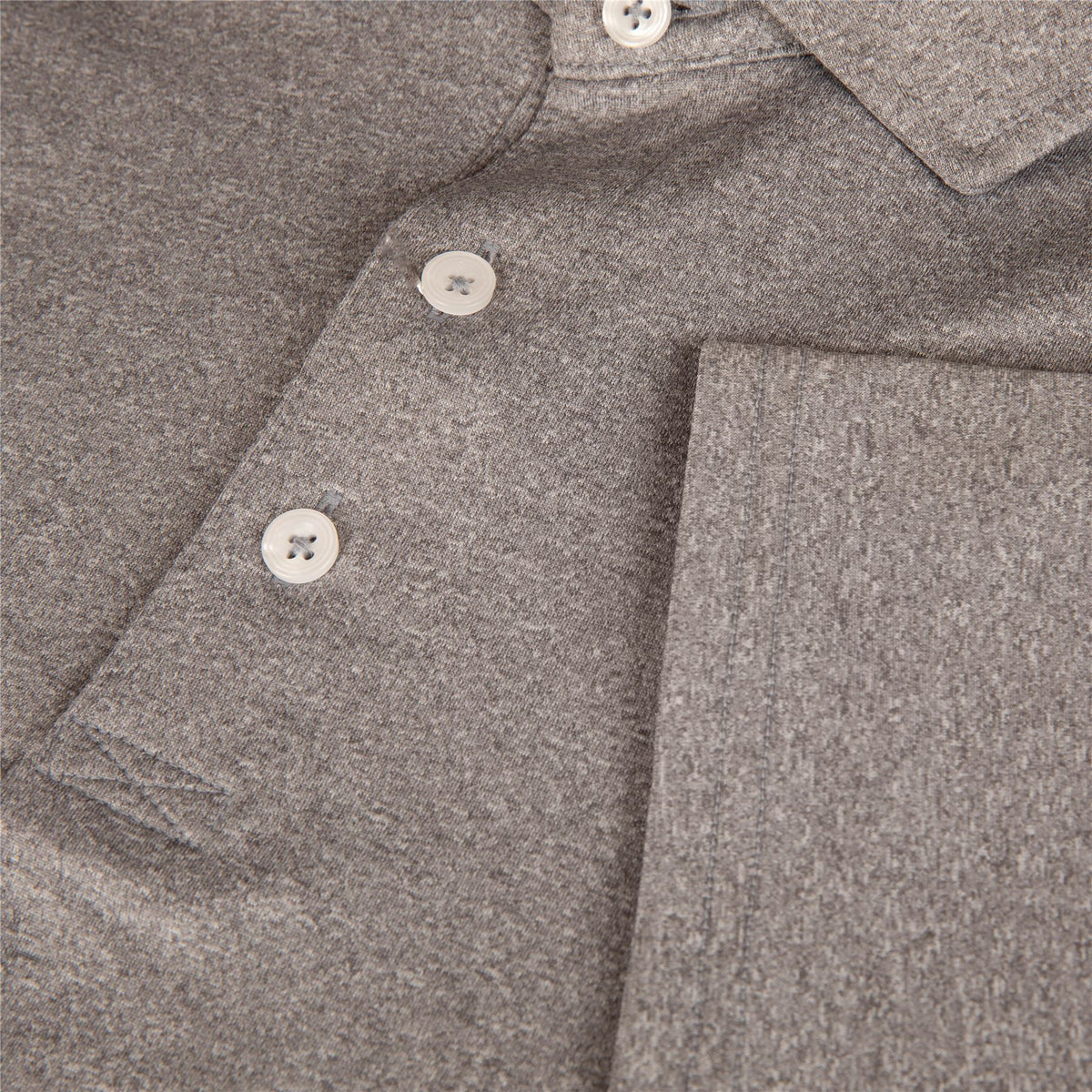 The Anderson Polo Heathered Gray