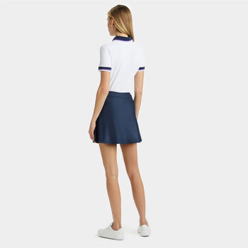 Womens Contrast Silky Tech Nylon Polo Snow
