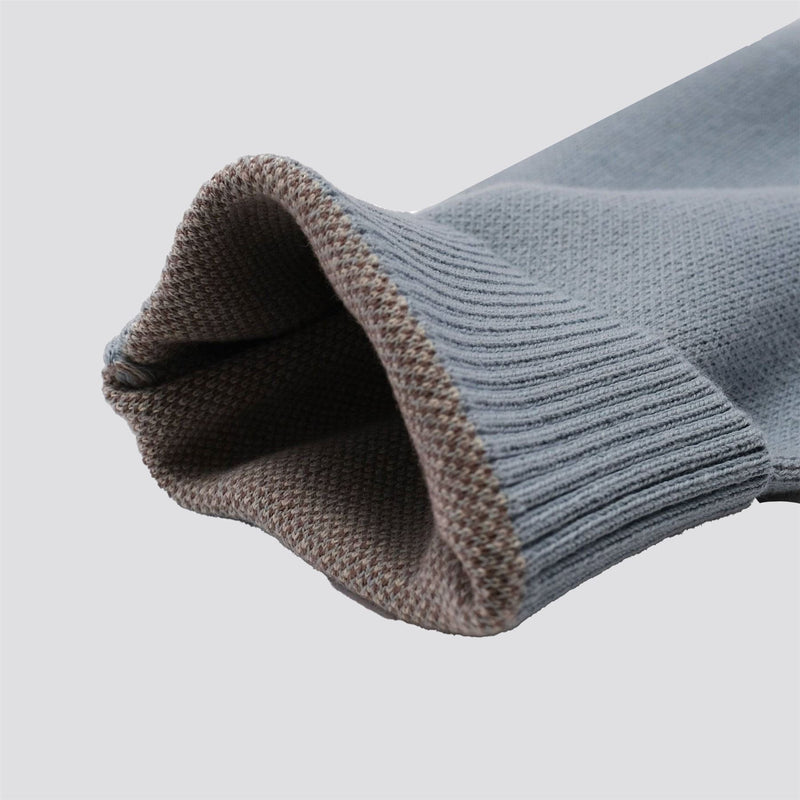 Wright Knitted LS Polo Slate