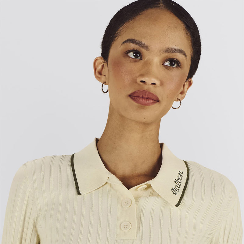Womens Selma LS Polo Light Yellow