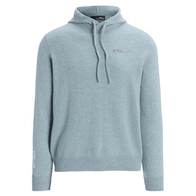 Washable Cashmere Hoodie Light Teal Heather - AW23