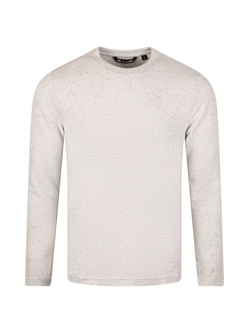 Cloud Waffle Crew Knit Heather Light Grey