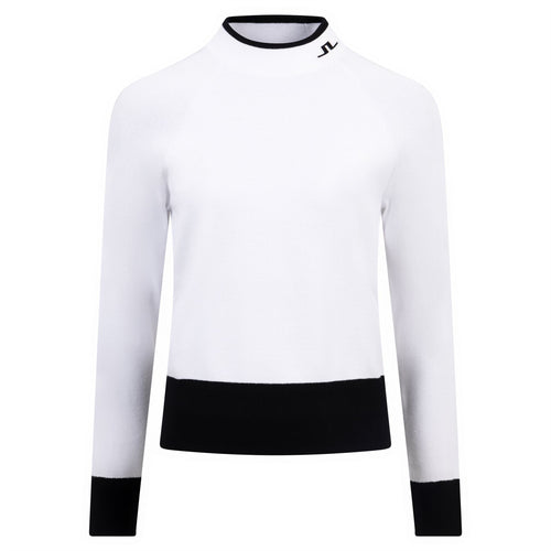 Womens Zoe Poly Blend Knitted Sweater White - AW24