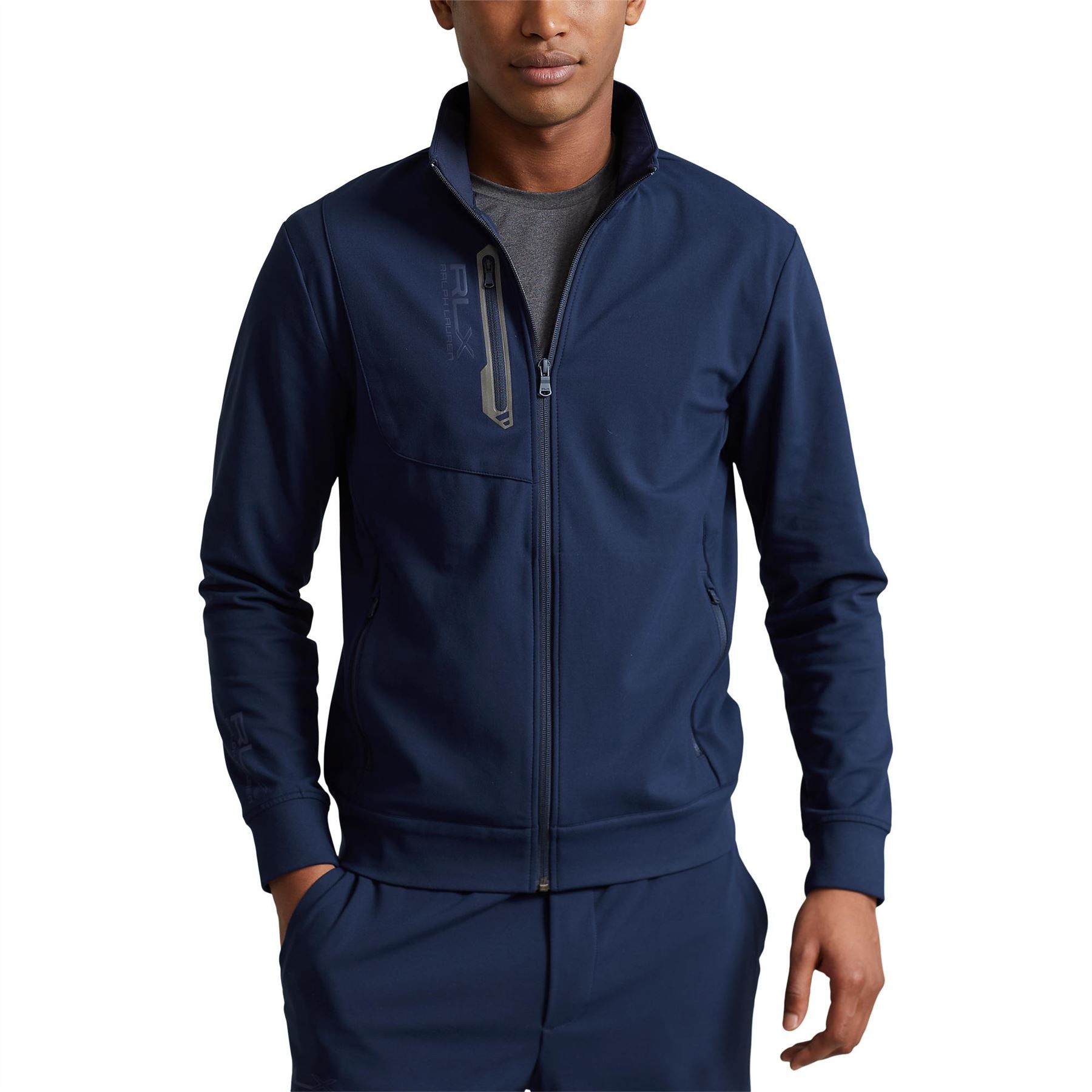 RLX Ralph Lauren Performance Jersey Track Jacket French Navy|Polo