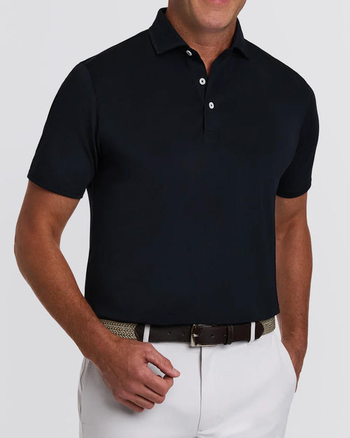 The Macdonald Knit Polo Black